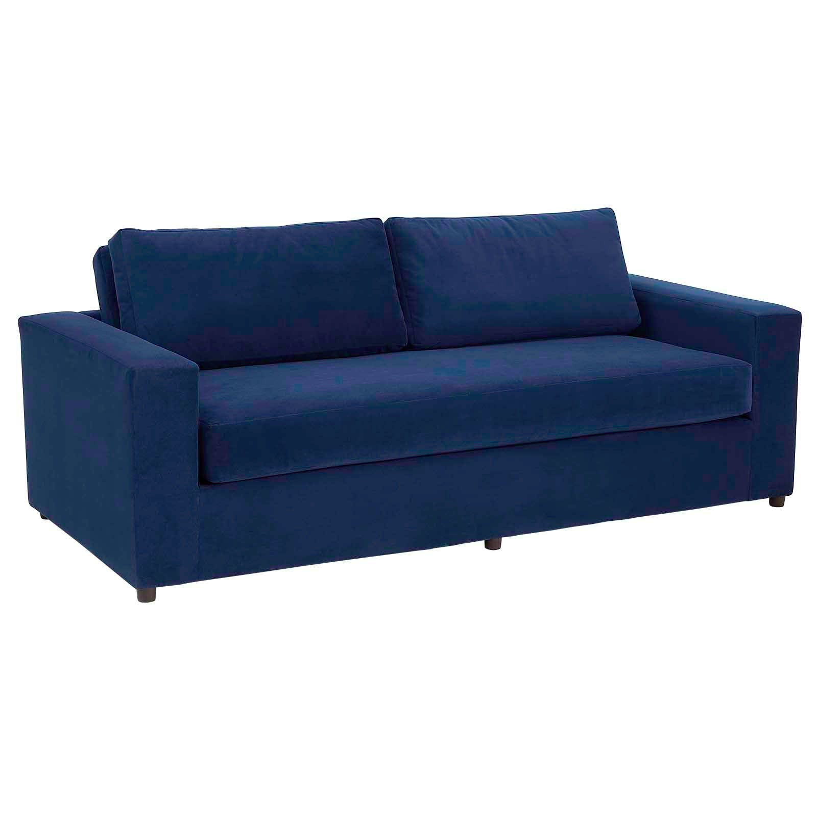 Modway Avendale Velvet – Made In The Usa With Bench Seat Cushion, Sofa, Deep Navy